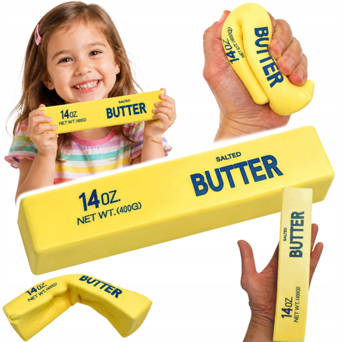 GNIOTEK ANTYSTRESOWY MASŁO BUTTER XXL PACHNĄCE SQUISHY DUŻY 22cm