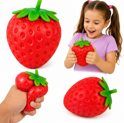 Gniotek Truskawka Squishy Antystresowy Sensoryczny Slow Rising Miękki