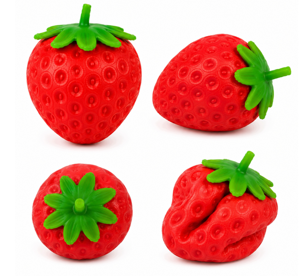 Gniotek Truskawka Squishy Antystresowy Sensoryczny Slow Rising Miękki